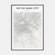 Ho Chi Minh City Map Portrait Poster