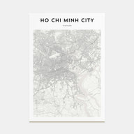 Ho Chi Minh City Map Portrait Poster