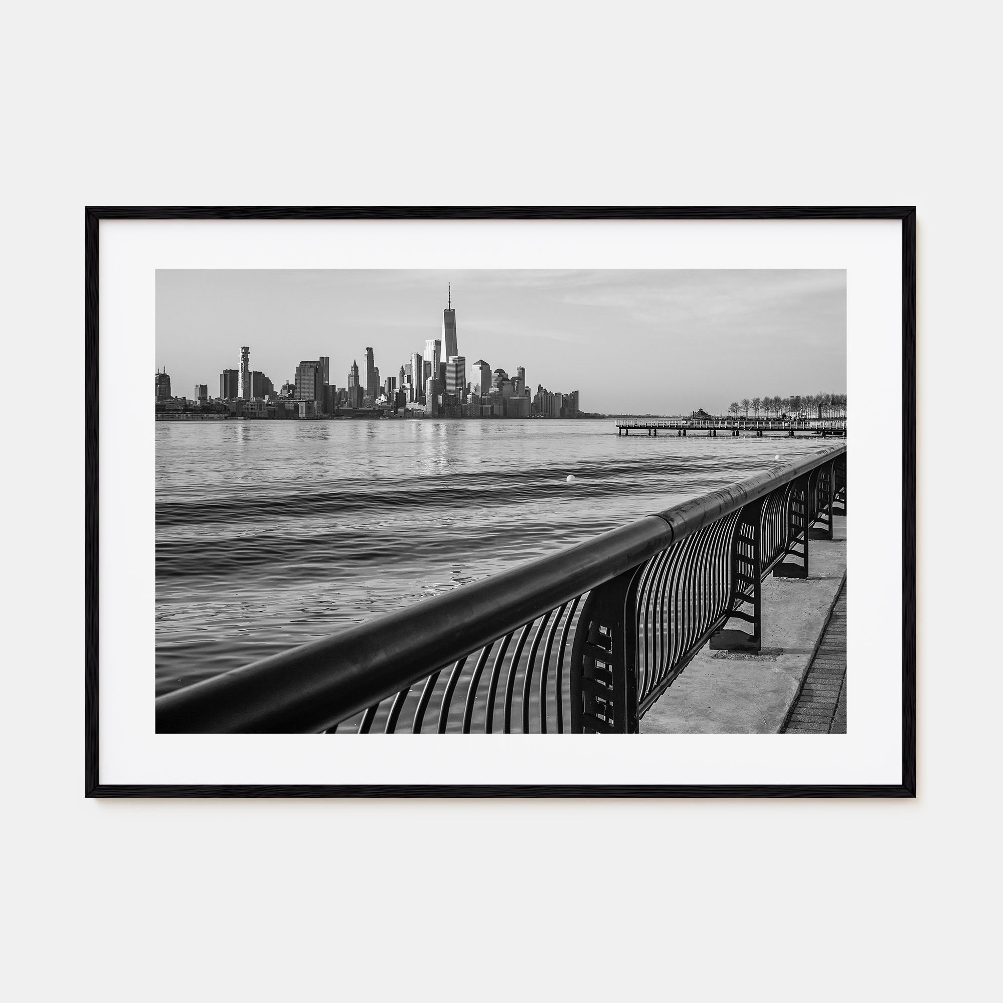 Hoboken Landscape B&W Poster
