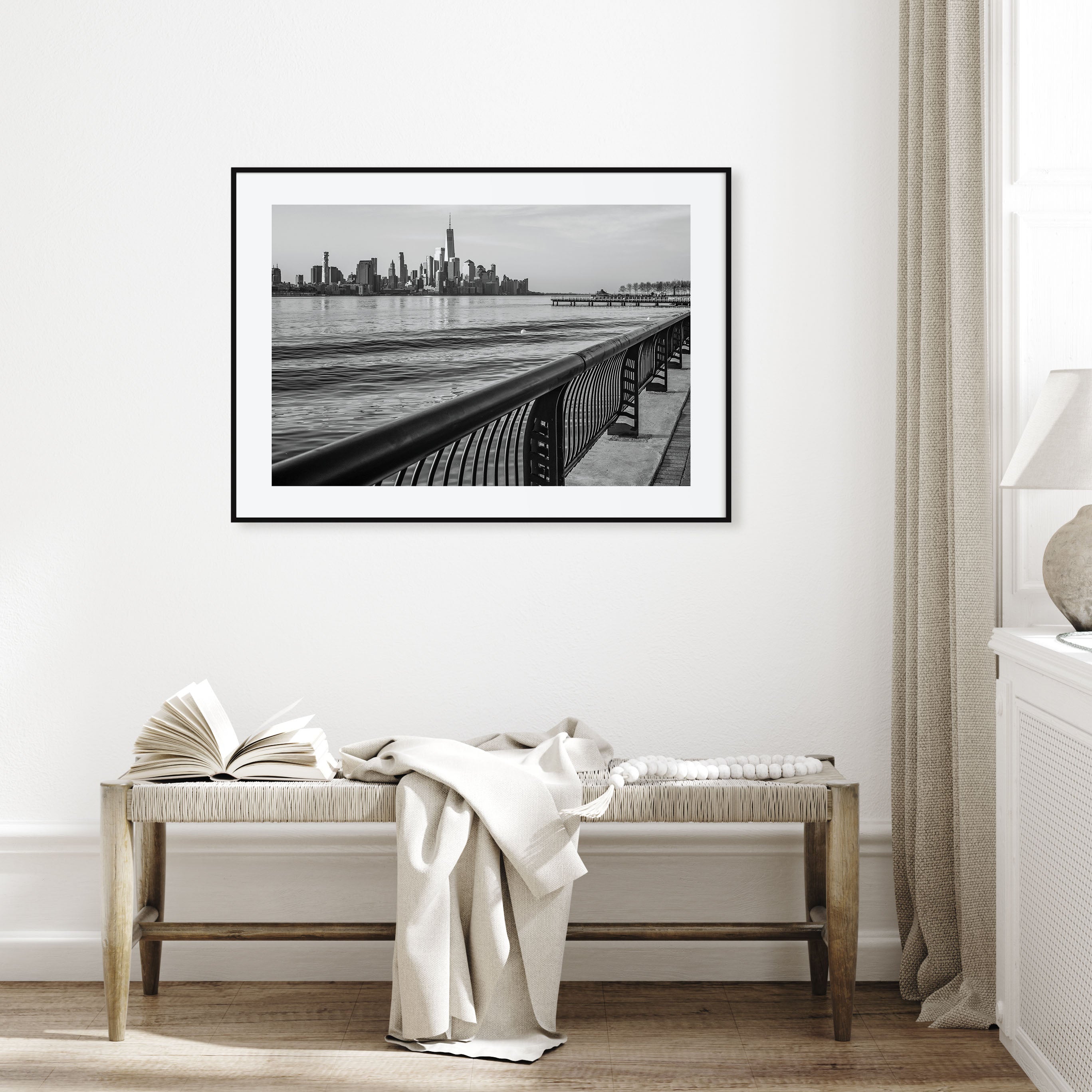 Hoboken Landscape B&W Poster