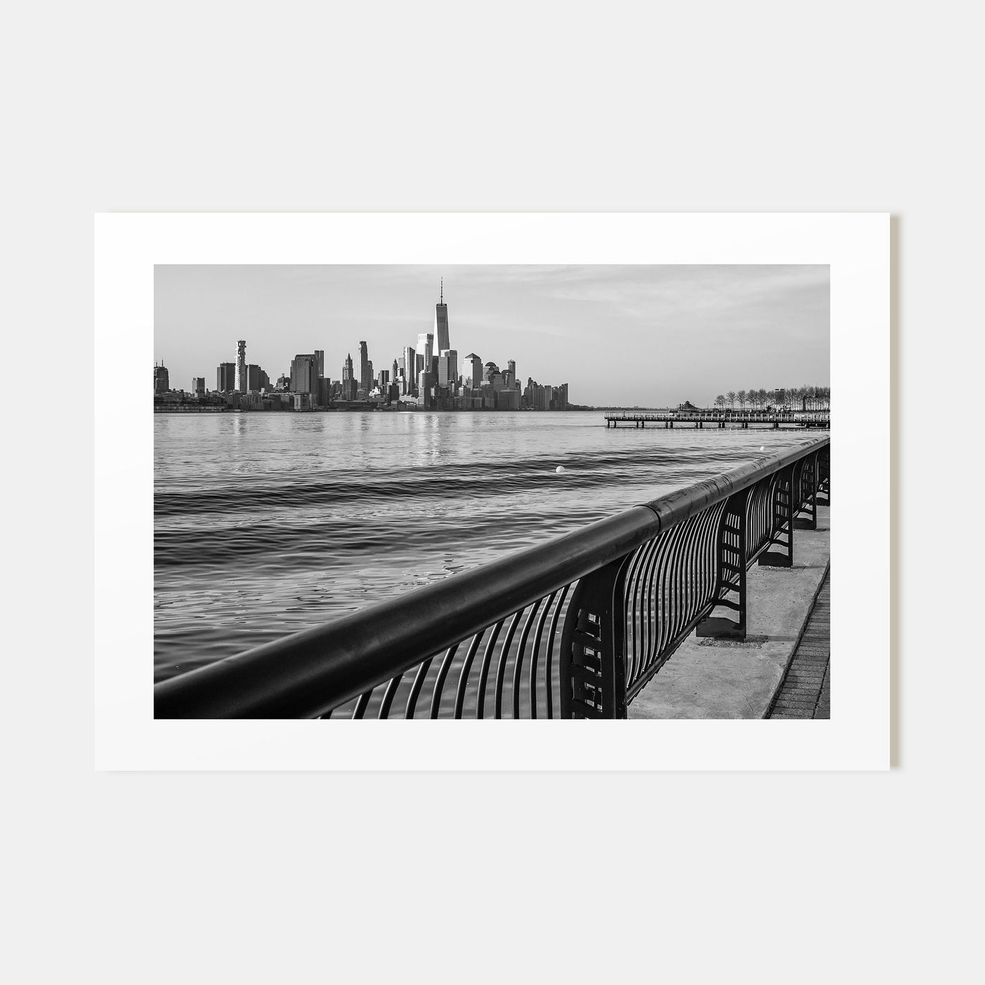 Hoboken Landscape B&W Poster