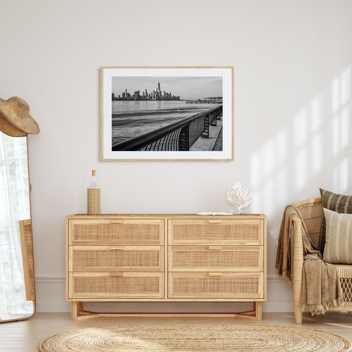 Hoboken Landscape B&W Poster