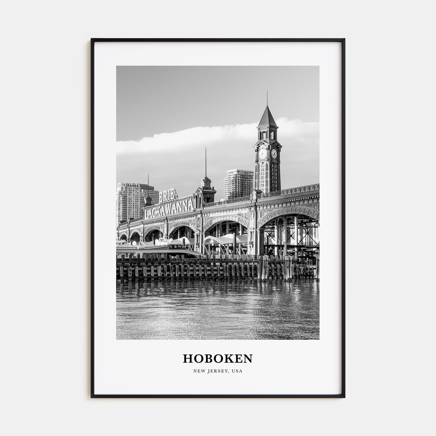 Hoboken Portrait B&W No 2 Poster