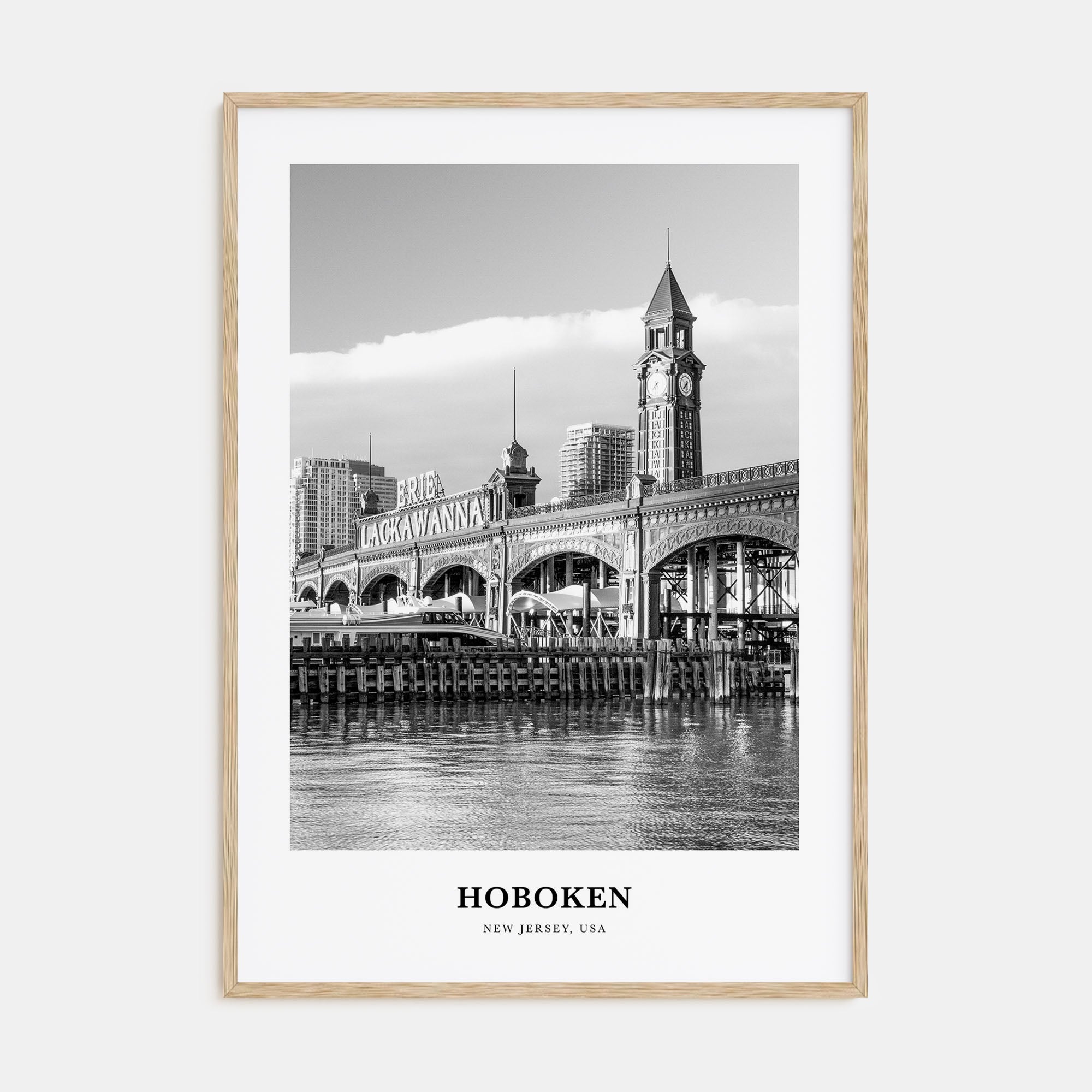 Hoboken Portrait B&W No 2 Poster