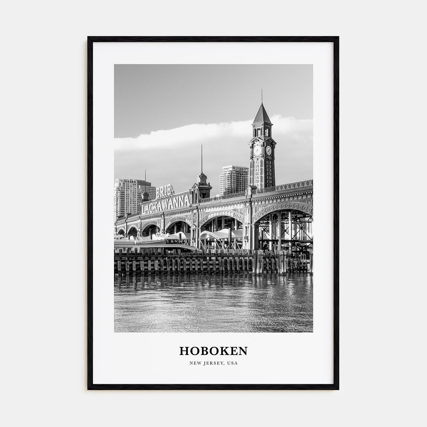 Hoboken Portrait B&W No 2 Poster