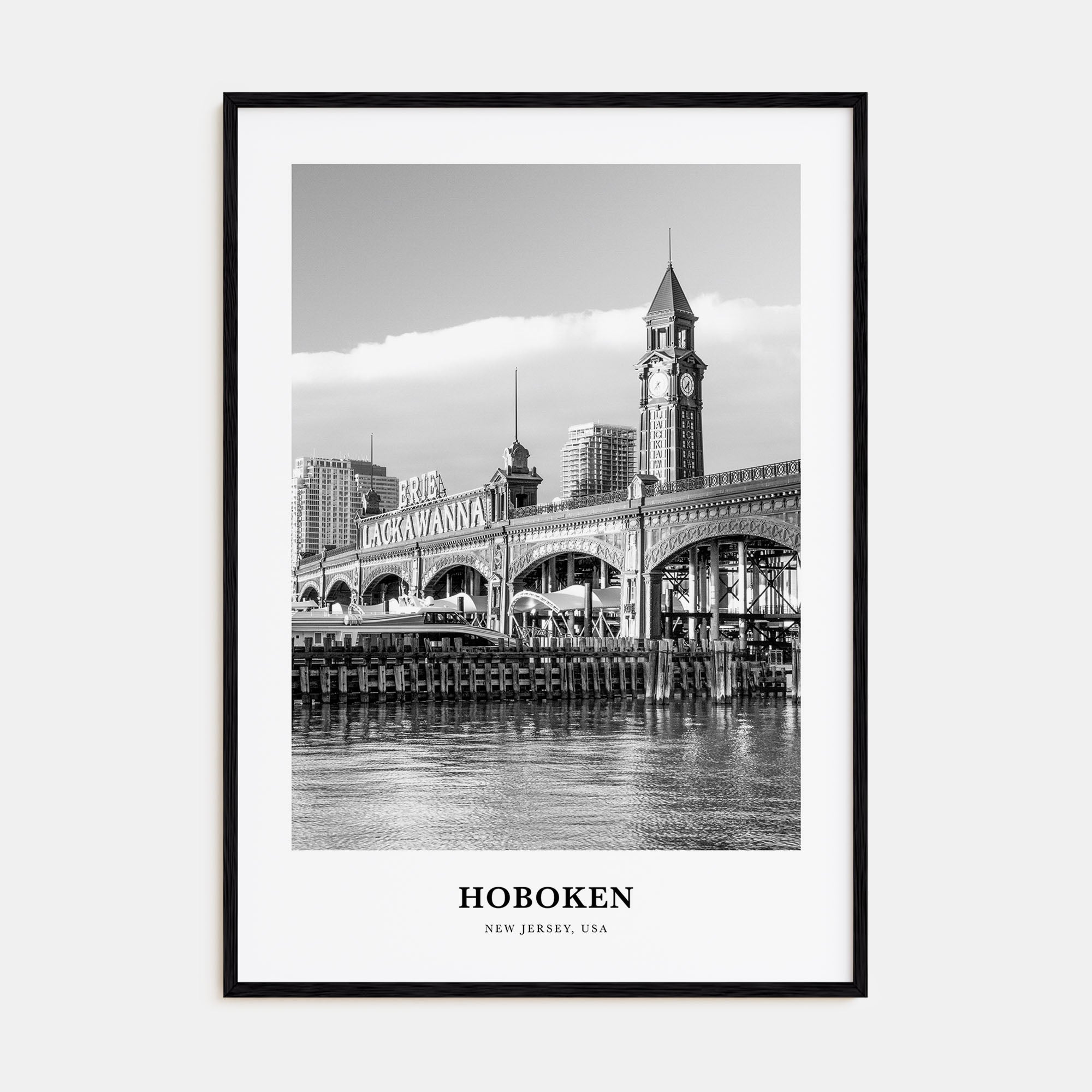 Hoboken Portrait B&W No 2 Poster