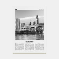 Hoboken Travel B&W No 2 Poster