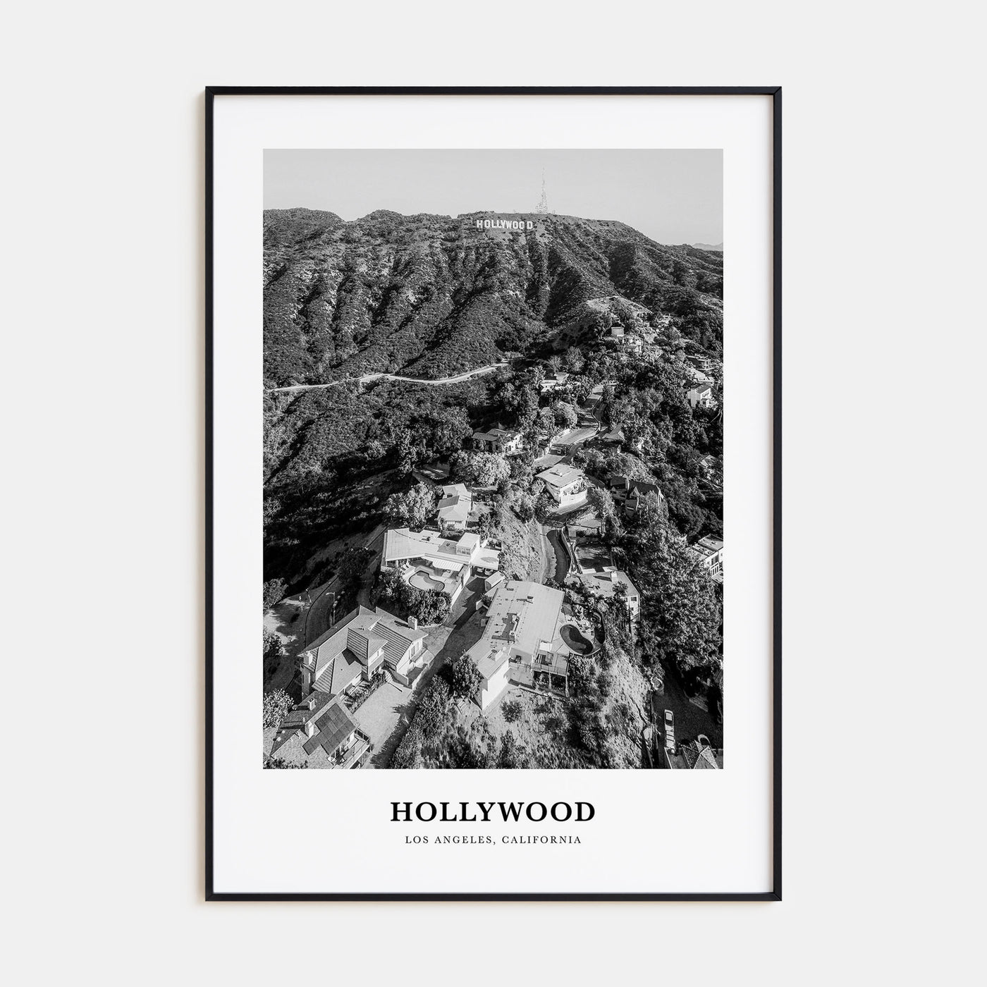Hollywood Portrait B&W Poster