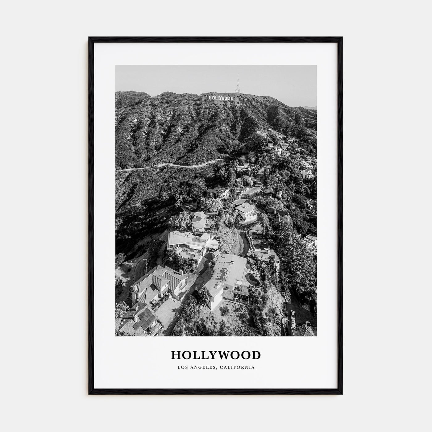 Hollywood Portrait B&W Poster