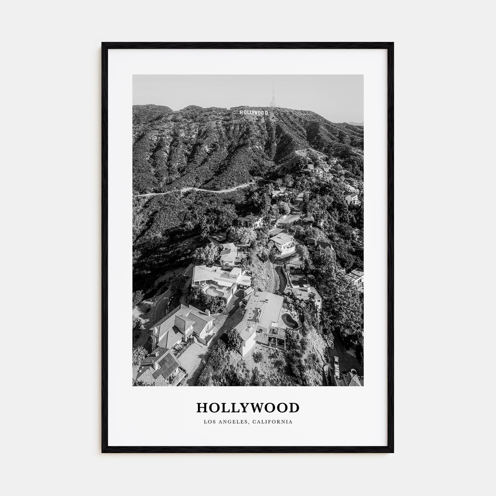 Hollywood Portrait B&W Poster