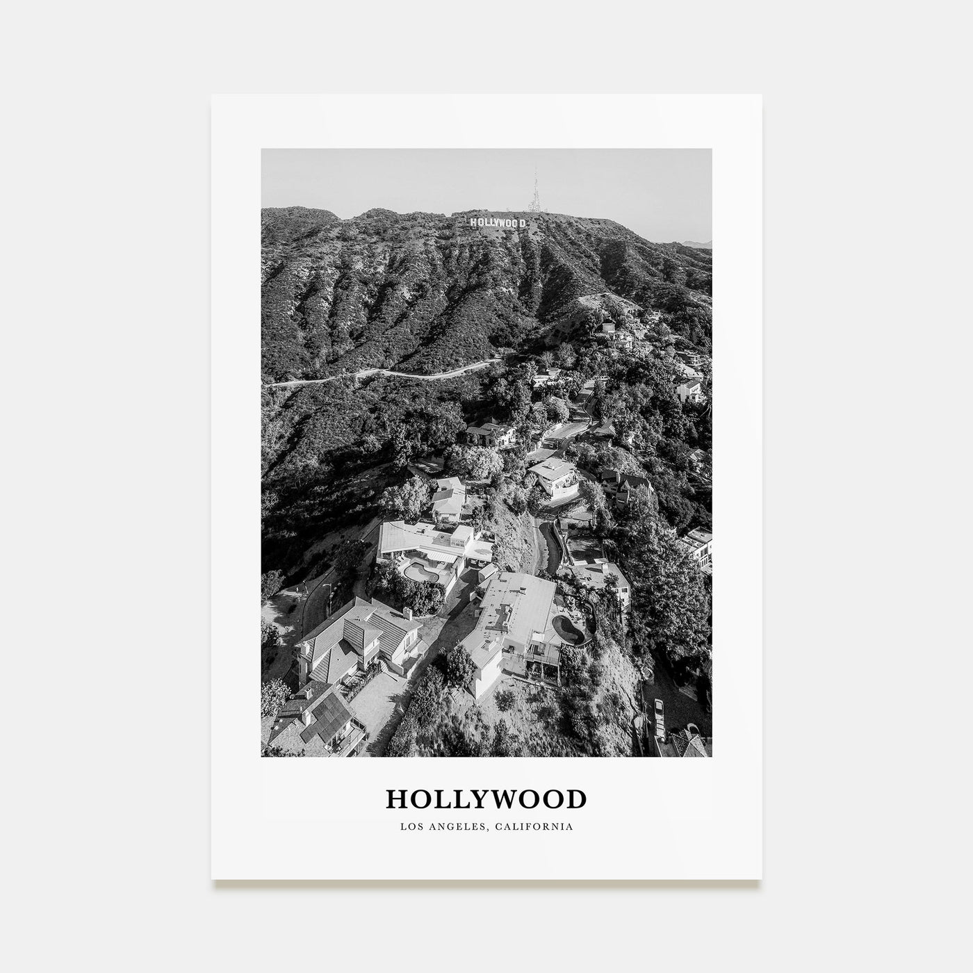 Hollywood Portrait B&W Poster