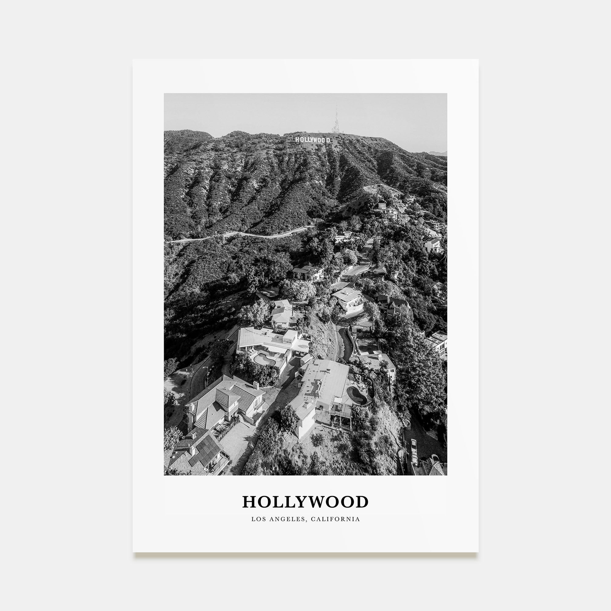 Hollywood Portrait B&W Poster