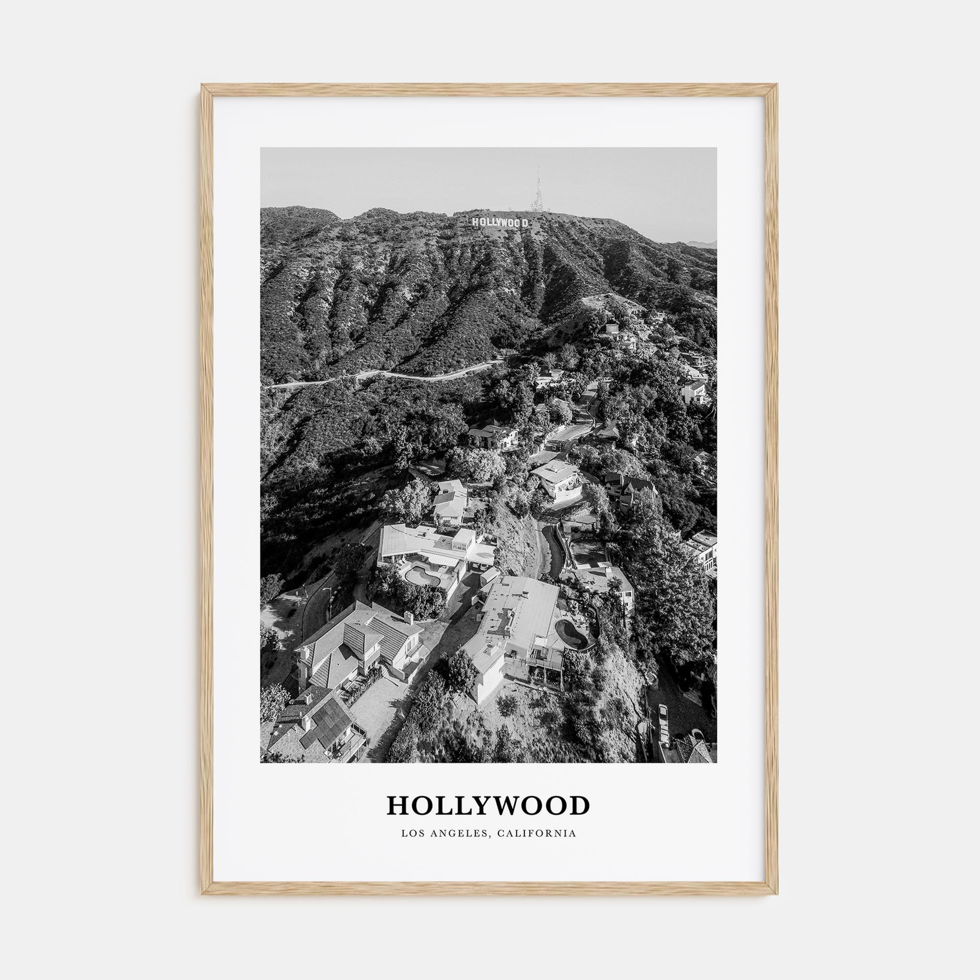 Hollywood Portrait B&W Poster