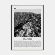 Hollywood Travel B&W Poster
