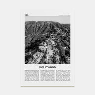 Hollywood Travel B&W Poster