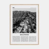 Hollywood Travel B&W Poster