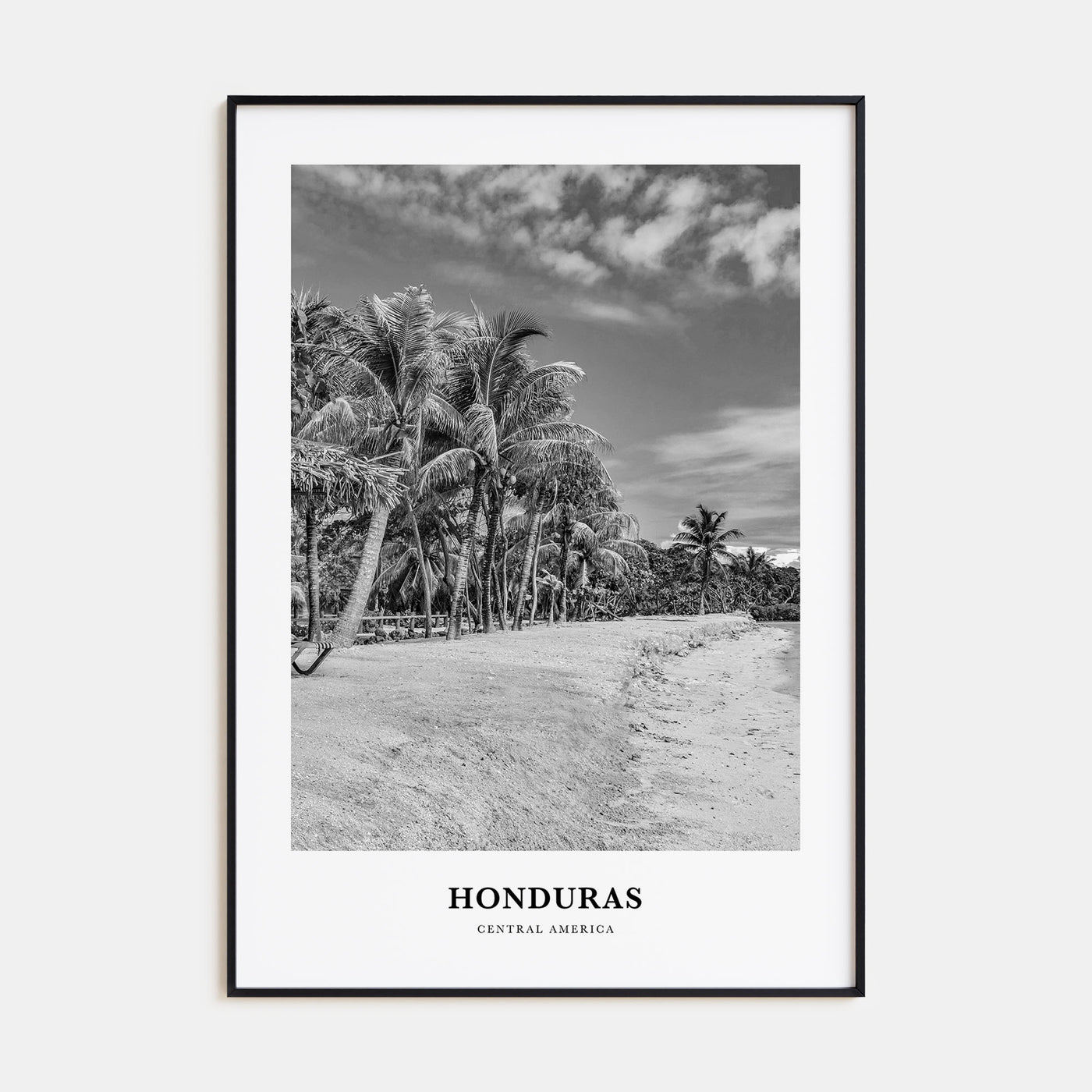 Honduras Portrait B&W Poster