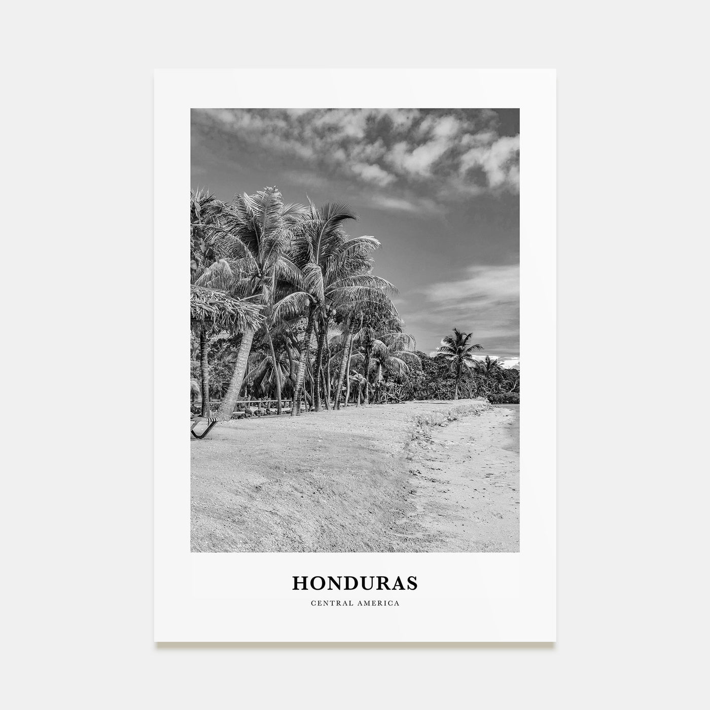 Honduras Portrait B&W Poster