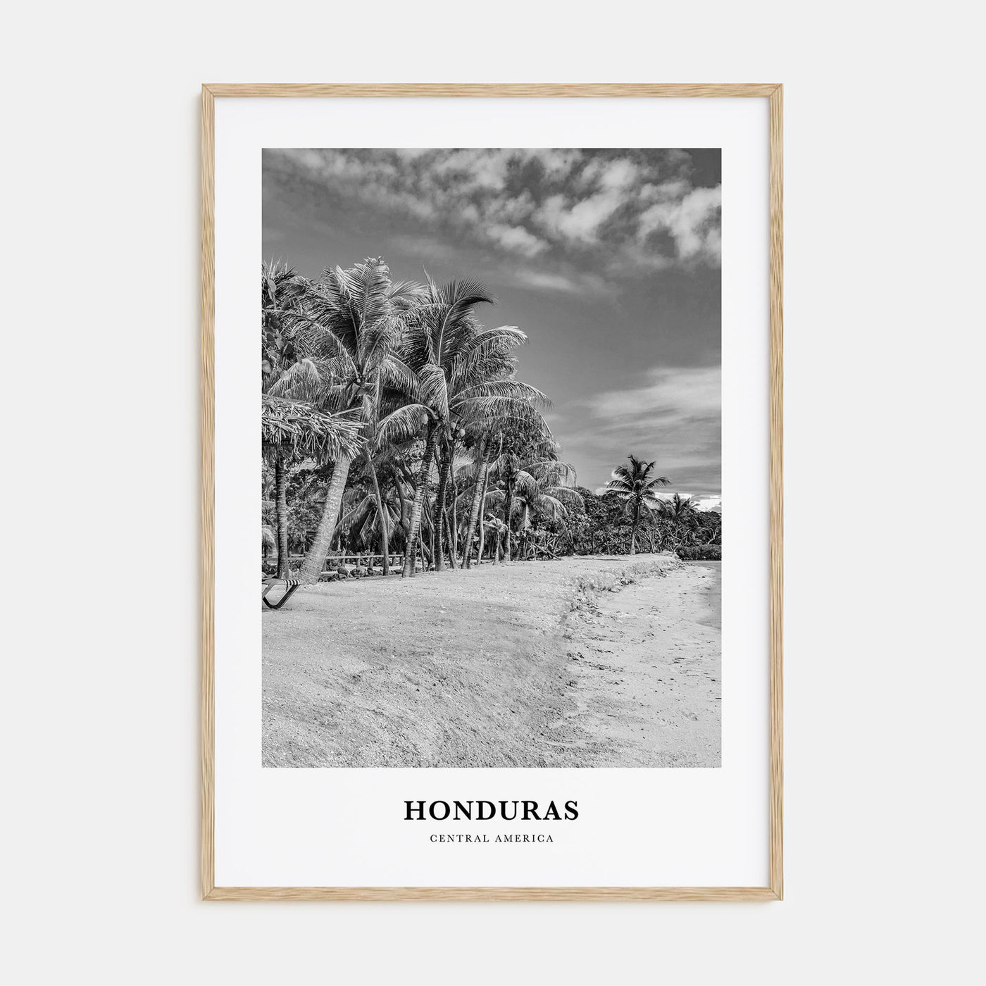 Honduras Portrait B&W Poster