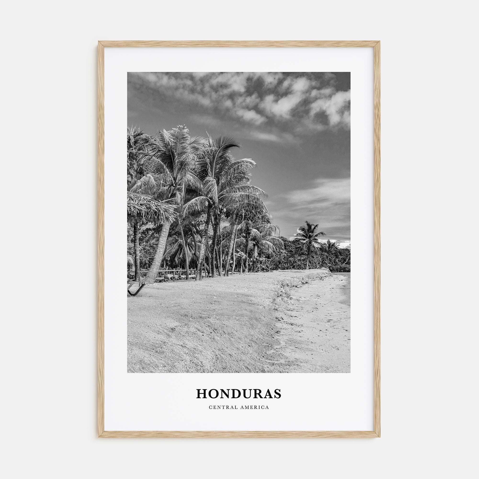 Honduras Portrait B&W Poster