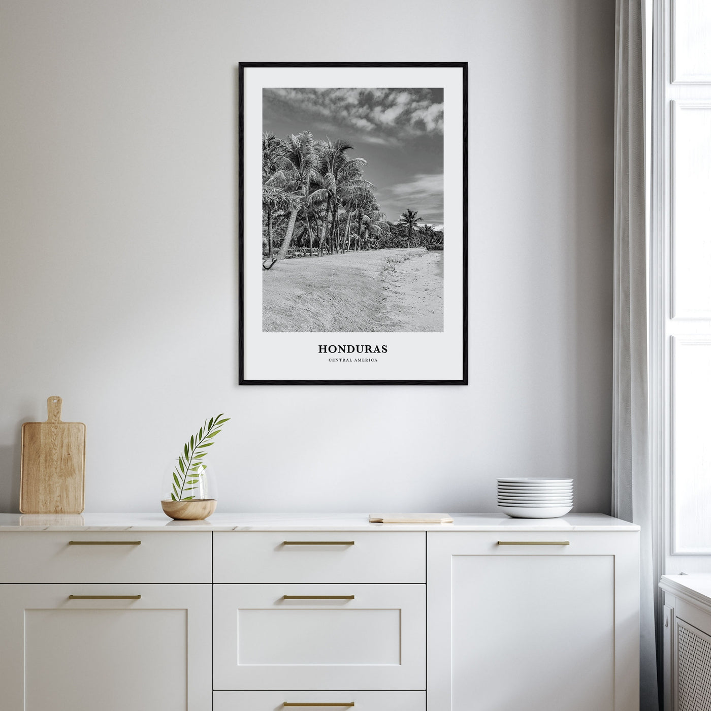 Honduras Portrait B&W Poster