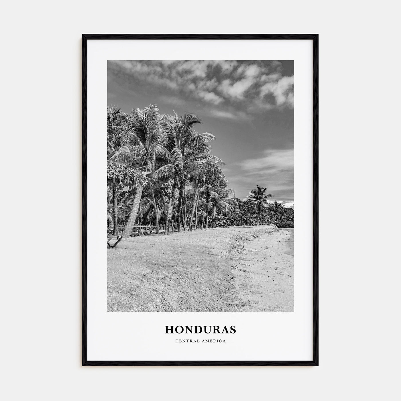 Honduras Portrait B&W Poster