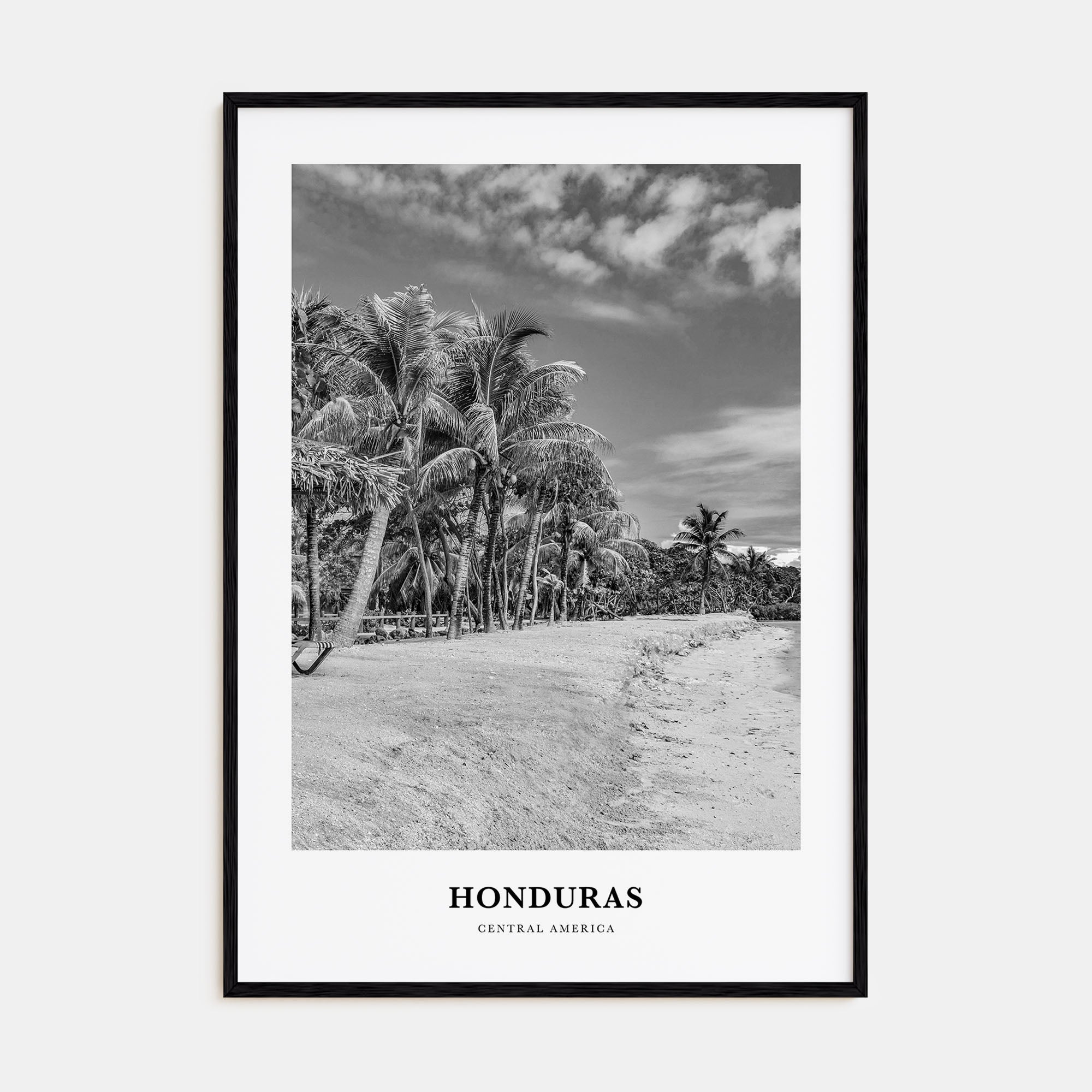 Honduras Portrait B&W Poster