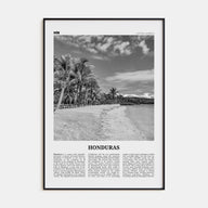 Honduras Travel B&W No 1 Poster