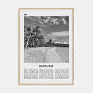 Honduras Travel B&W No 1 Poster