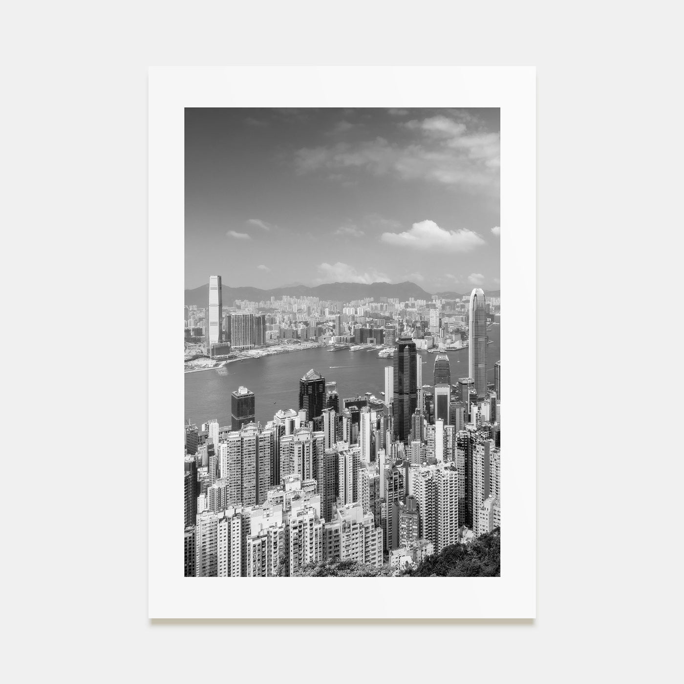 Hong Kong Photo B&W No 1 Poster