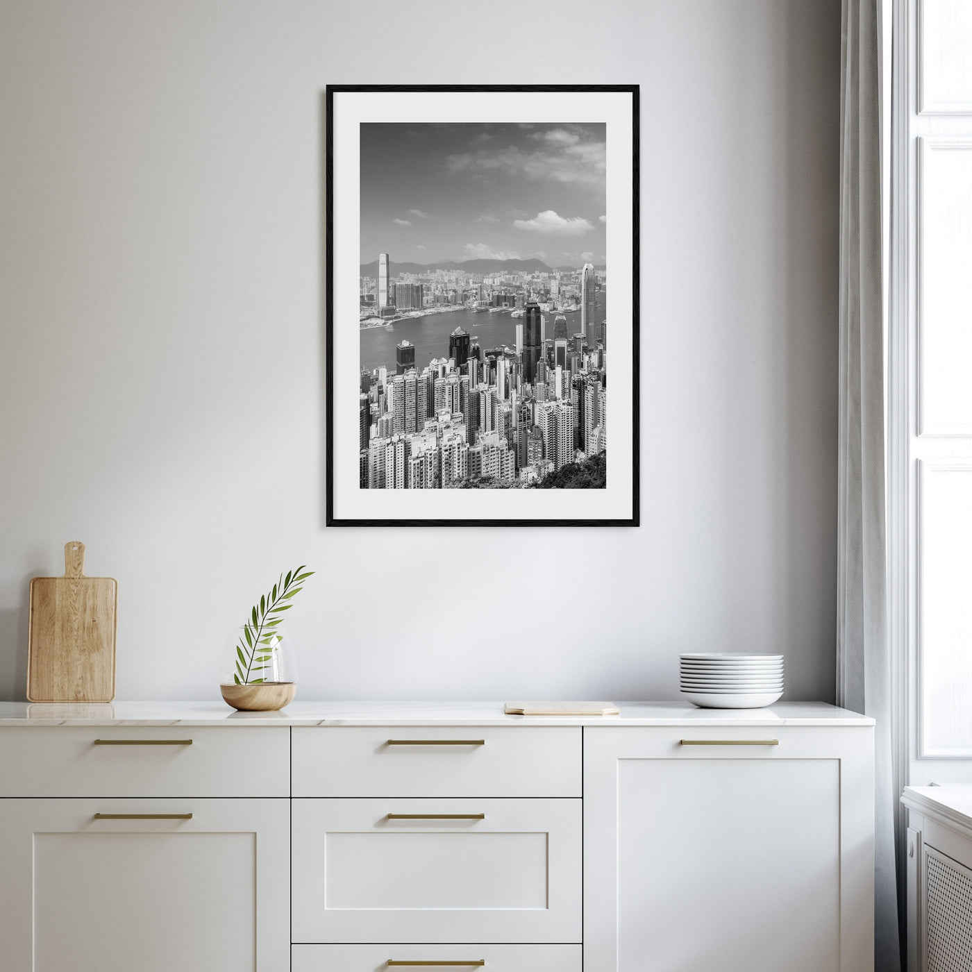 Hong Kong Photo B&W No 1 Poster