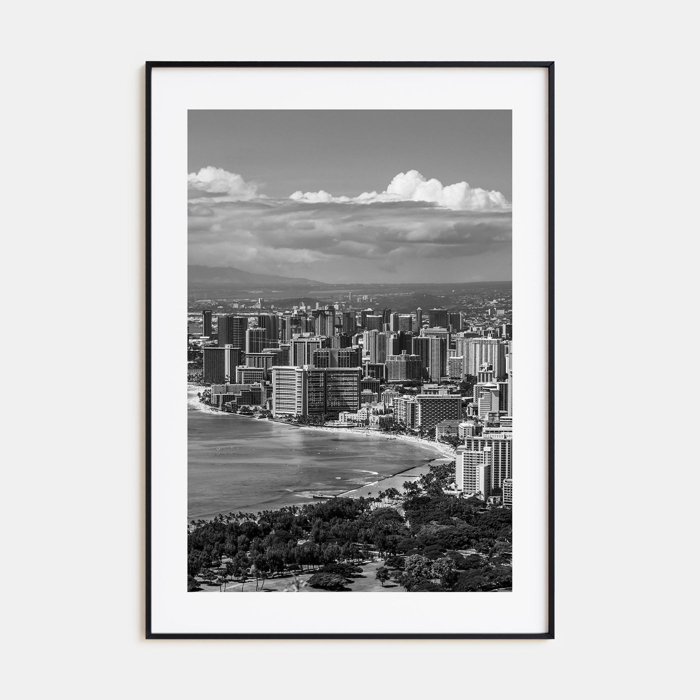 Honolulu Photo B&W No 2 Poster