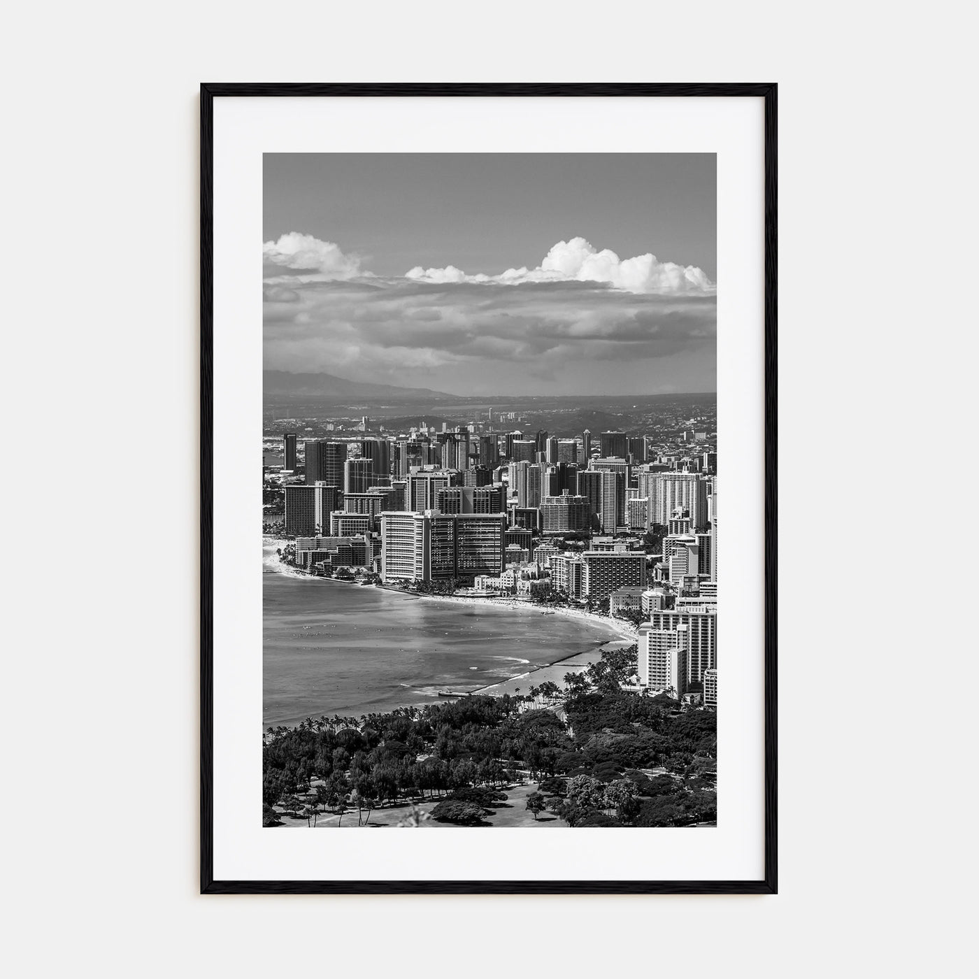 Honolulu Photo B&W No 2 Poster