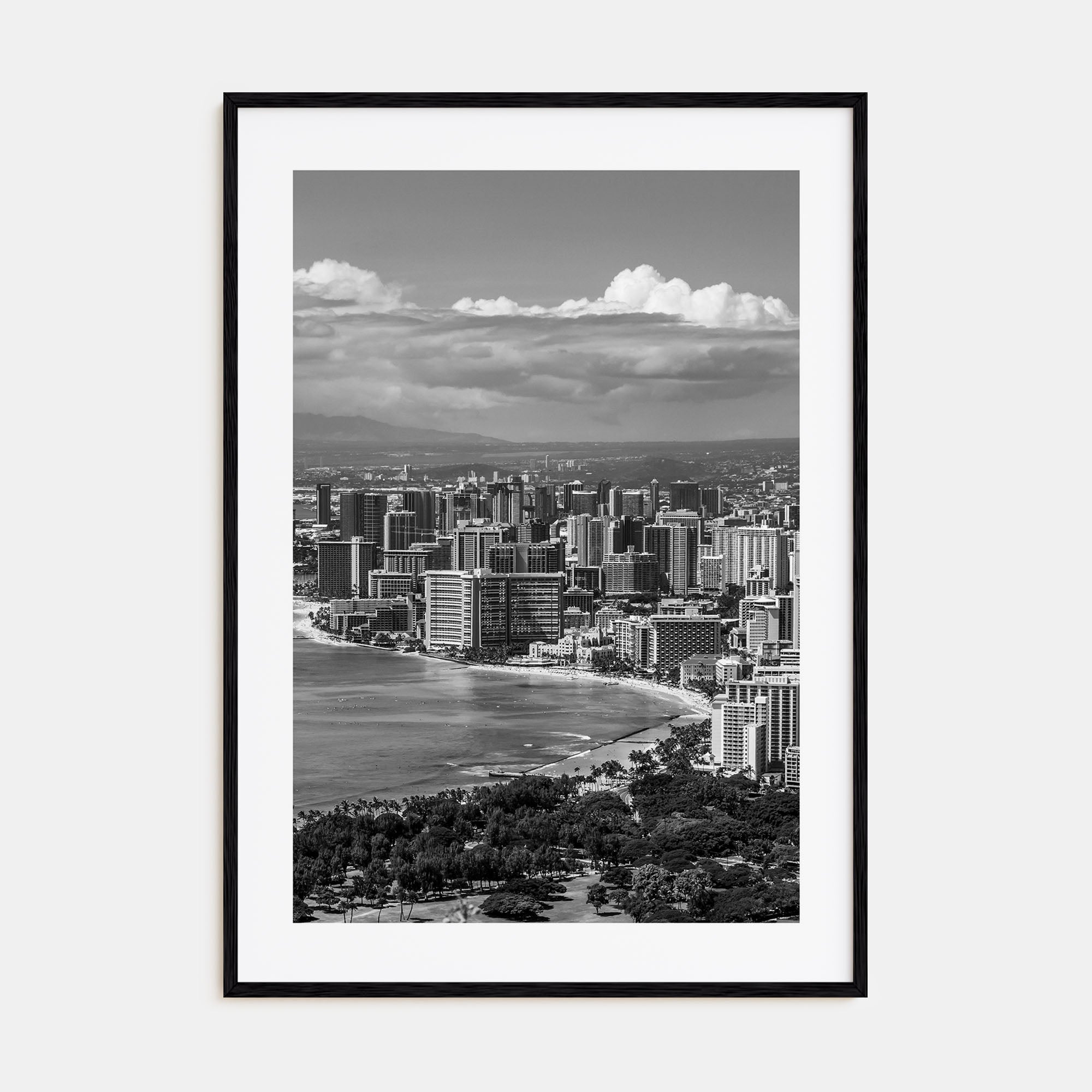 Honolulu Photo B&W No 2 Poster