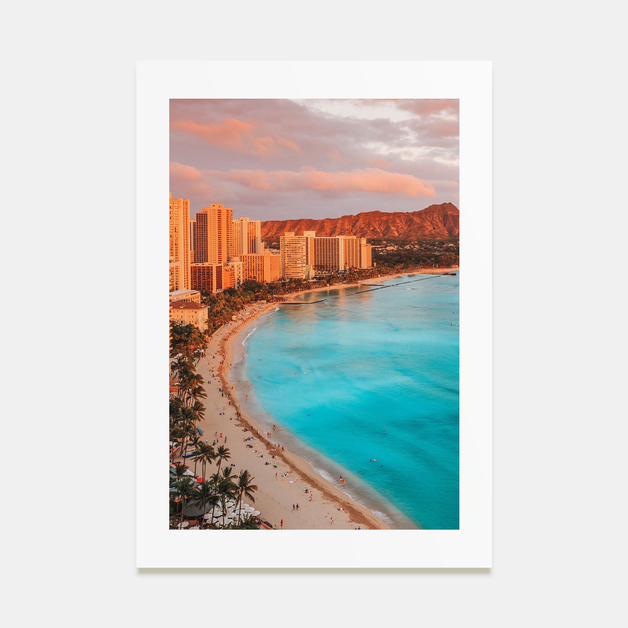 Honolulu Photo Color Poster