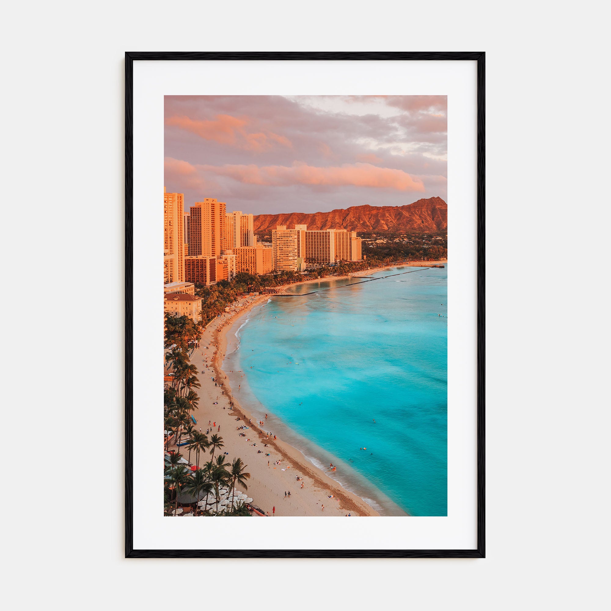 Honolulu Photo Color Poster