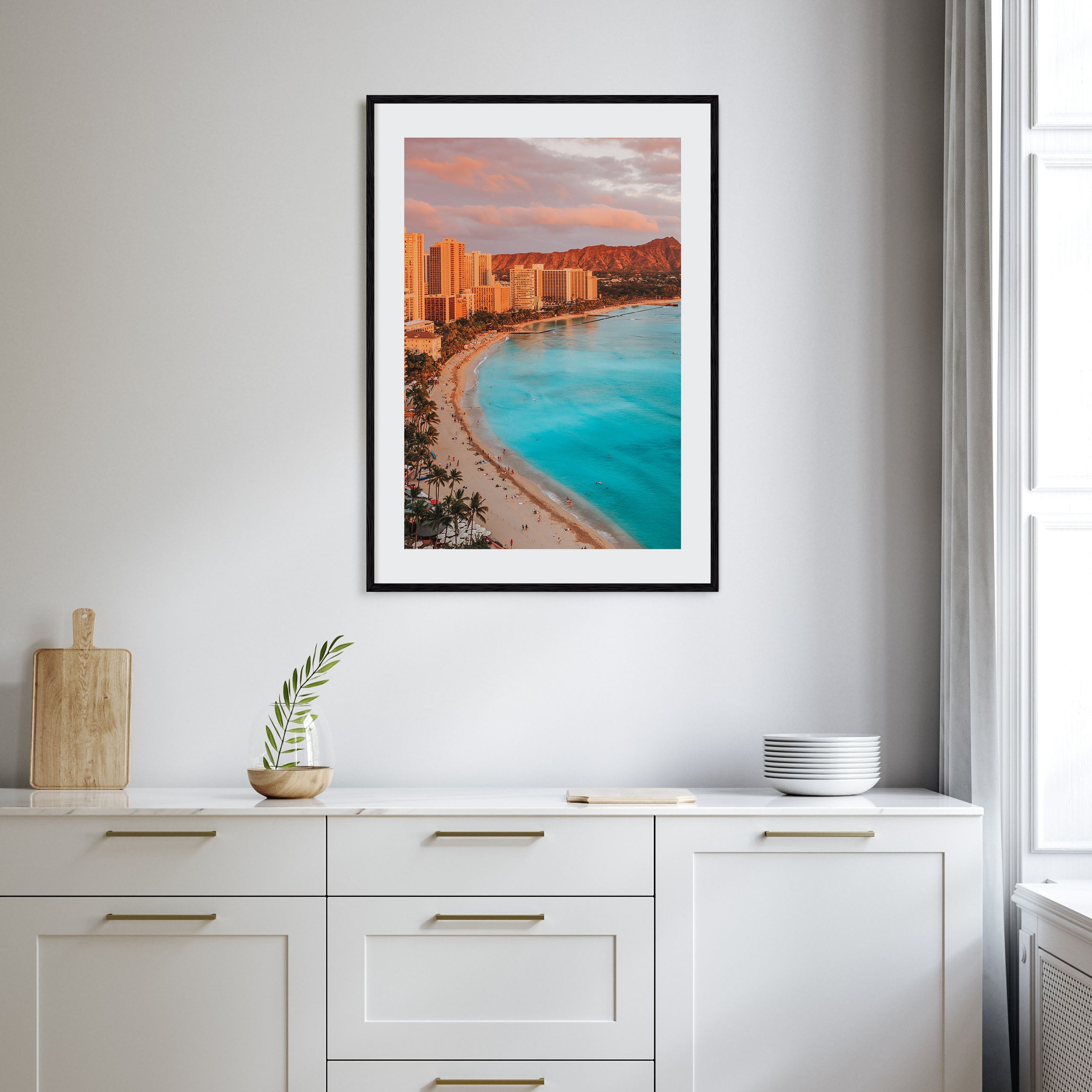 Honolulu Photo Color Poster