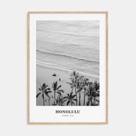 Honolulu Portrait B&W No 2 Poster