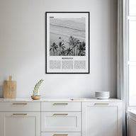 Honolulu Travel B&W No 1 Poster