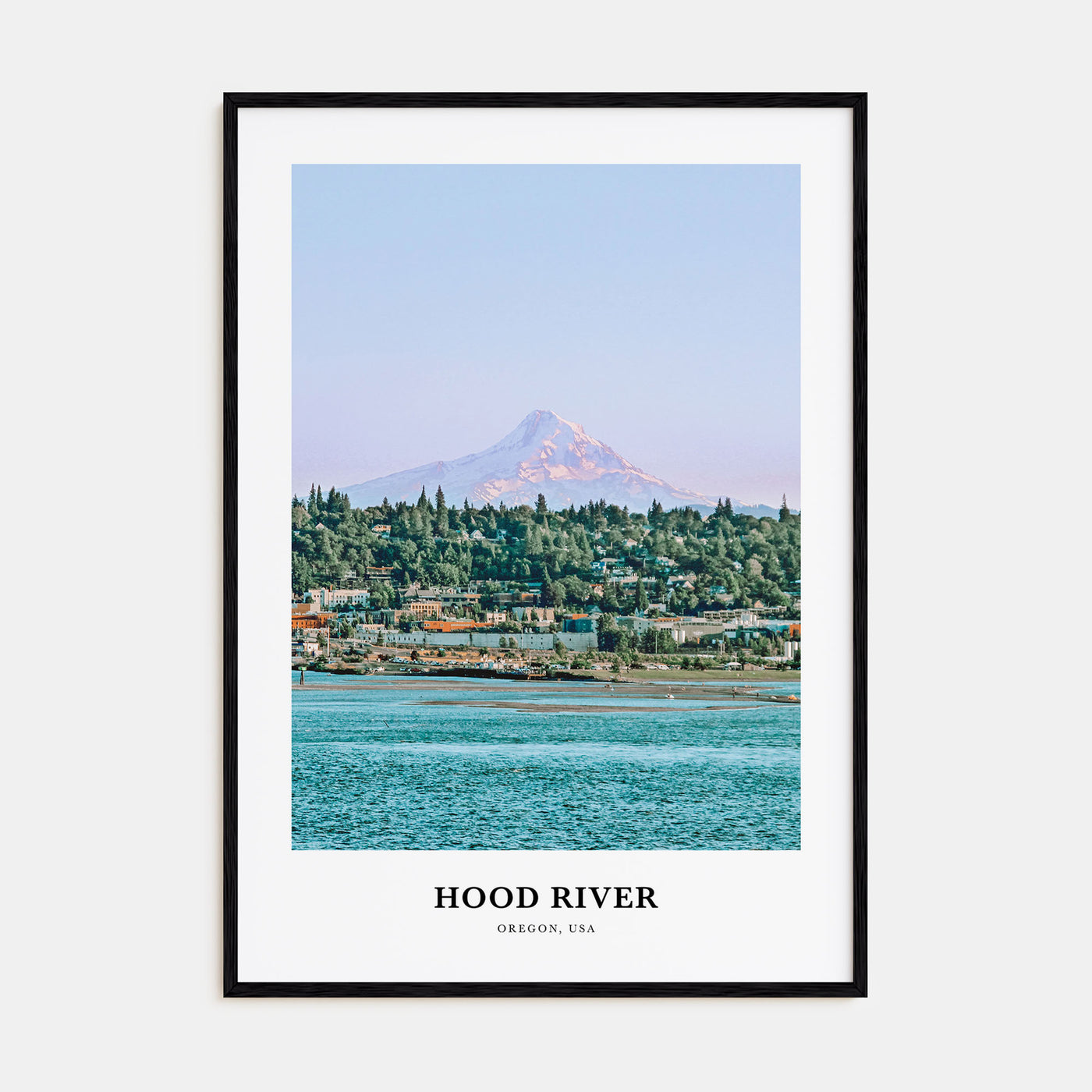Hood River Portrait Color Poster