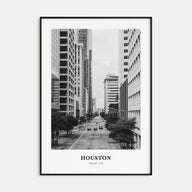 Houston Portrait B&W No 3 Poster