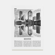Houston Travel B&W No 2 Poster
