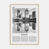 Houston Travel B&W No 2 Poster