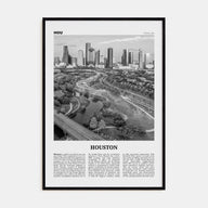 Houston Travel B&W No 4 Poster
