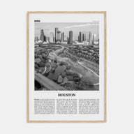 Houston Travel B&W No 4 Poster
