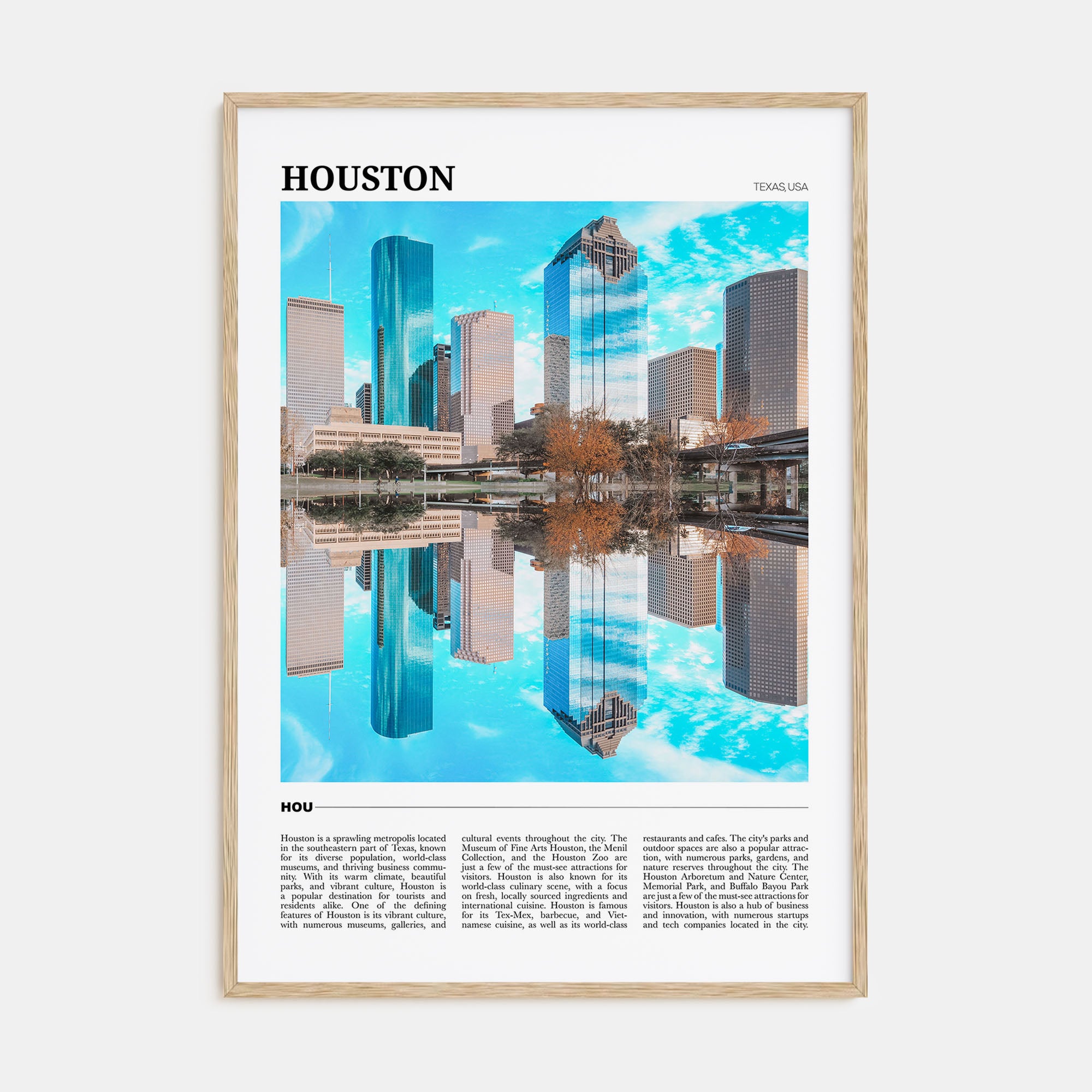 Houston Travel Color No 2 Poster