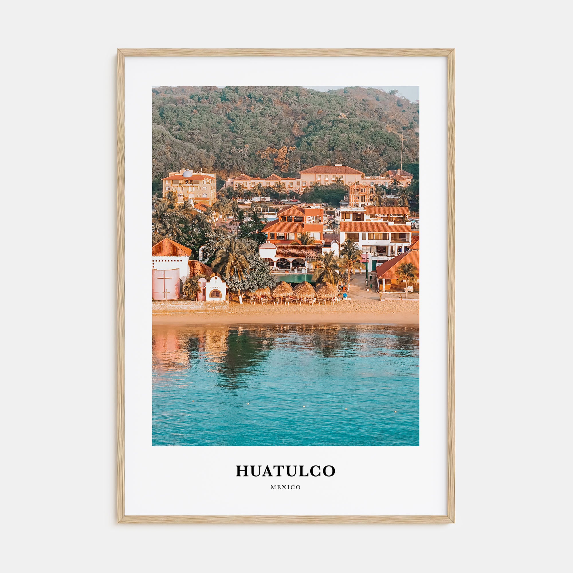 Huatulco Portrait Color Poster