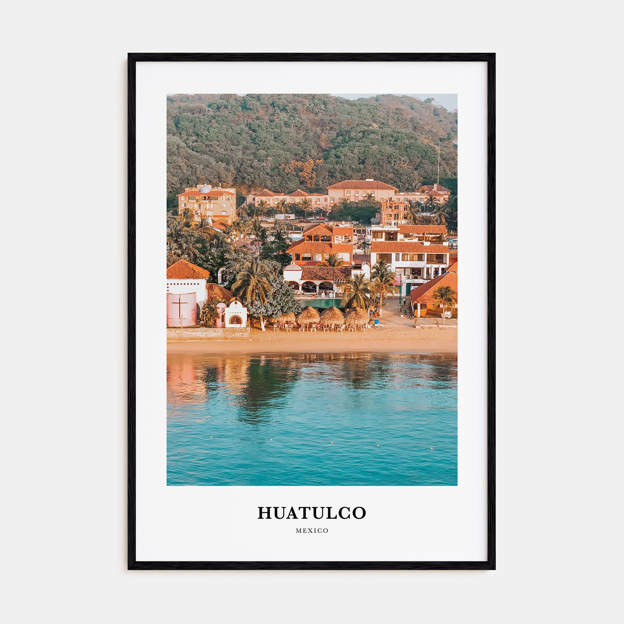 Huatulco Portrait Color Poster
