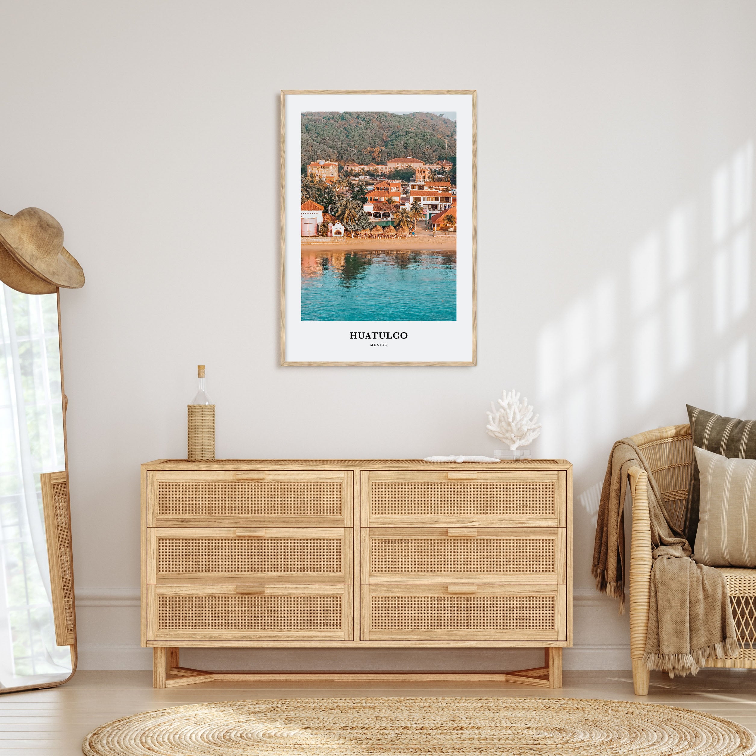 Huatulco Portrait Color Poster