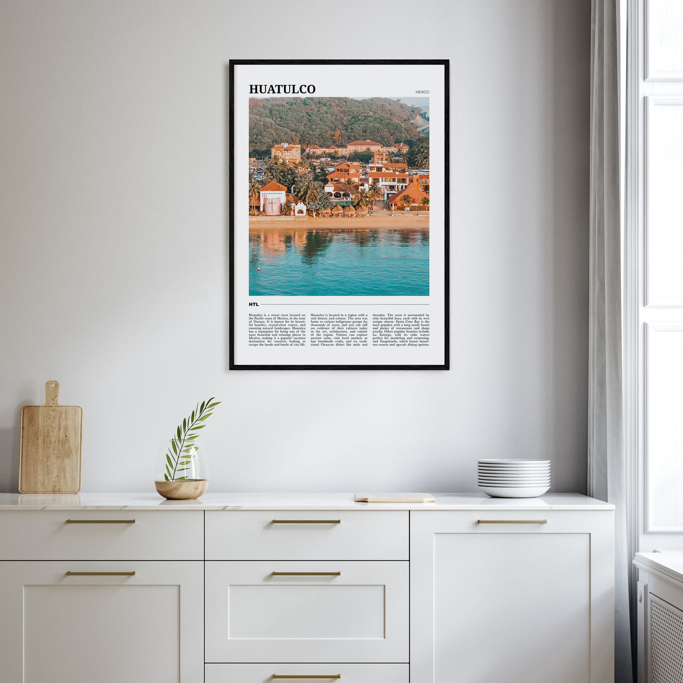 Huatulco Travel Color Poster